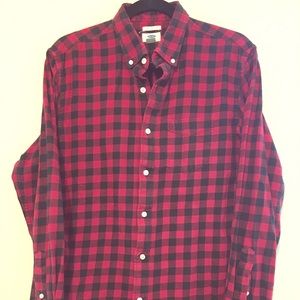 Men’s M Old Navy buffalo plaid checked flannel